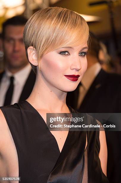 Jennifer Lawrence attends 'The Hunger Games: Catching Fire' Paris Premiere at Le Grand Rex, in Paris.