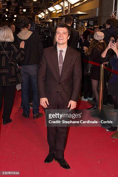Josh Hutcherson attends 'The Hunger Games: Catching Fire' Paris Premiere at Le Grand Rex, in Paris.