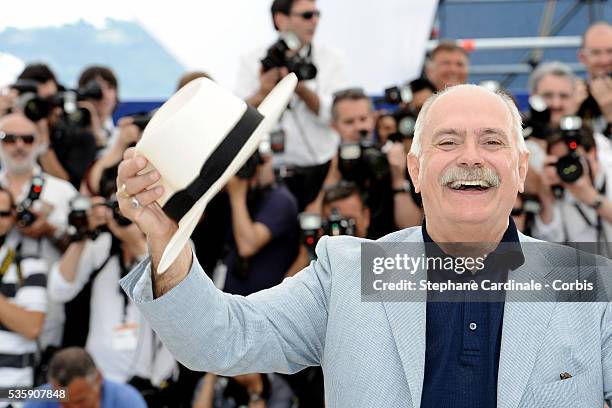 Nikita Mikhalkov attends the 'The Exodus - Burnt By The Sun 2' Photocall during the 63rd Cannes International Film Festival.