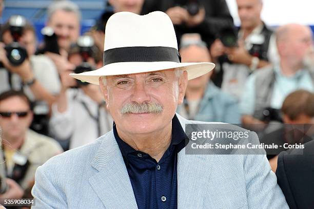 Nikita Mikhalkov attends the 'The Exodus - Burnt By The Sun 2' Photocall during the 63rd Cannes International Film Festival.