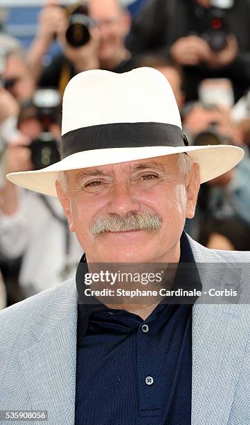 Nikita Mikhalkov attends the 'The Exodus - Burnt By The Sun 2' Photocall during the 63rd Cannes International Film Festival.