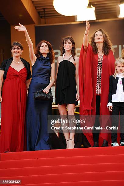 Charlotte Gainsbourg, Gabriel Gotting, Julie Bertucelli, Morgana Davies, Zoe Boe, Sue Taylor, guest and Yael Fogiel attend the premiere of 'The tree'...