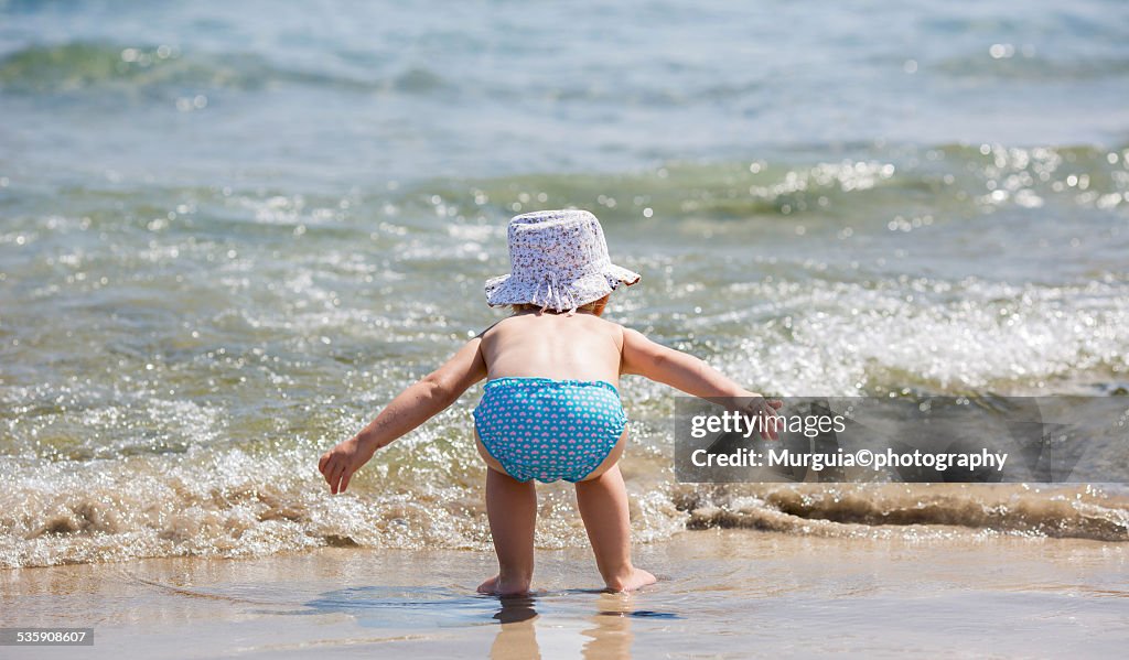 Girl and beach