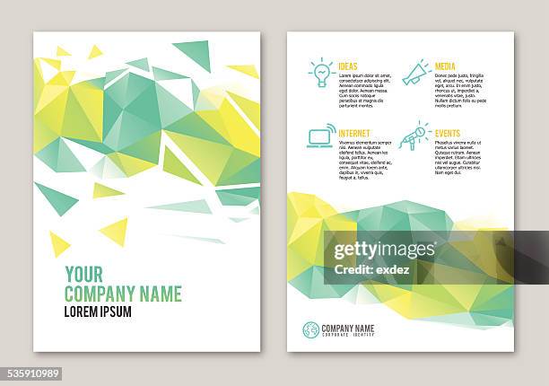 polygonal portfolio design - origami stock illustrations