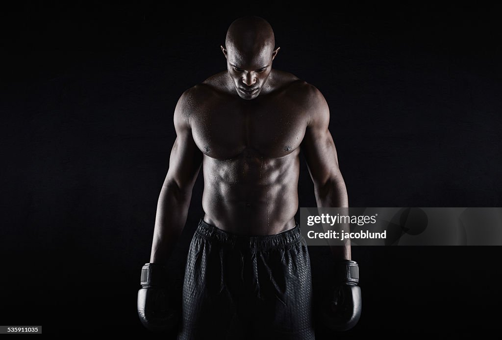 Professional african boxer