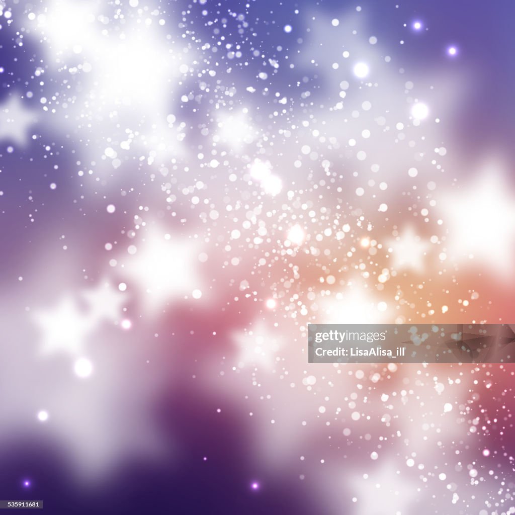 Abstract background with stars