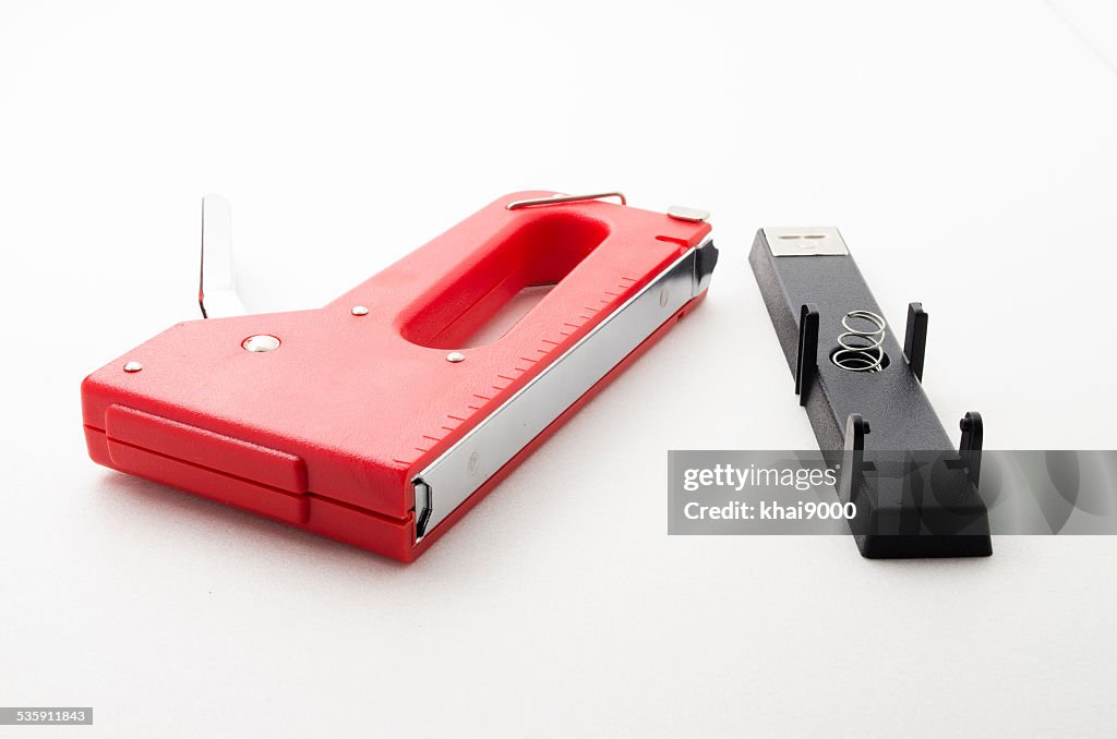 Red Stapler Gun