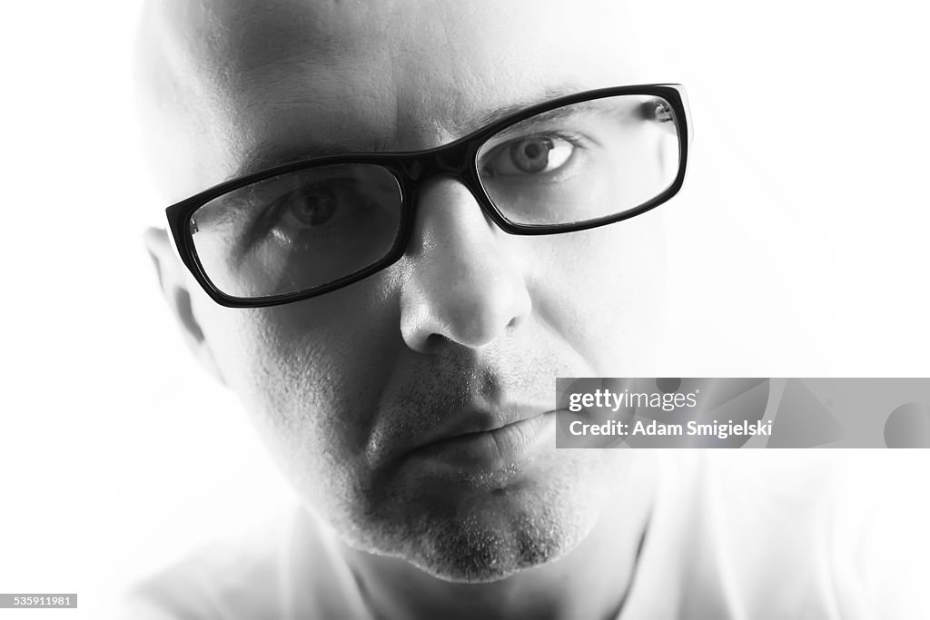 Man with eyeglasses