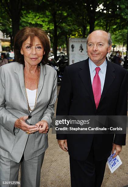 Jacques Toubon and Lise Toubon attend the "Culture and Diversity" Foundation 4 Th Anniversary.
