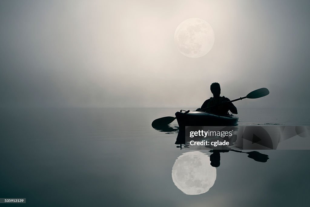Kayaking and The Super Moon
