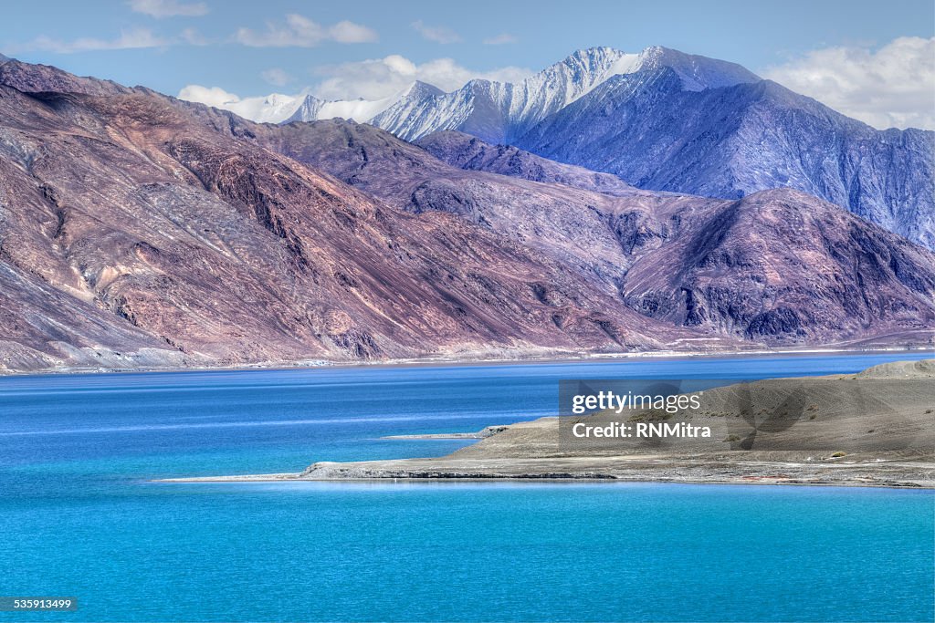 Montañas, Pangong tso (lago), Leh, Ladakh, Jammu y Cachemira, India