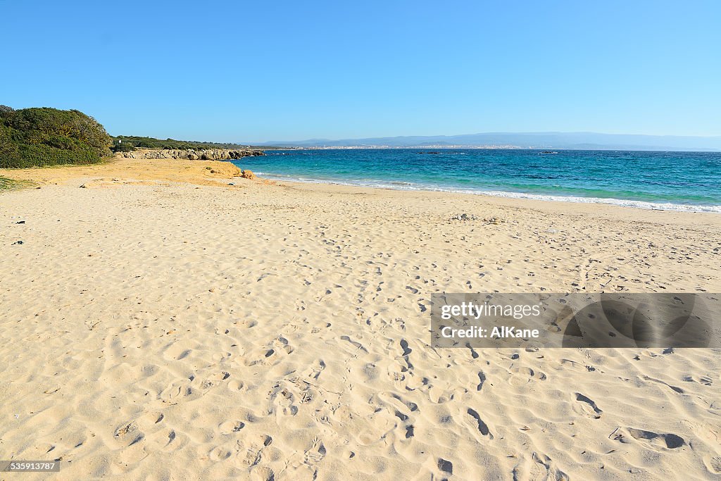 Empty shore in Lazzaretto beach