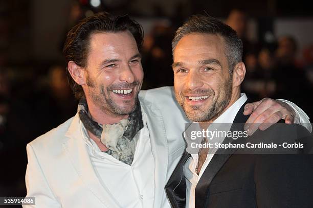 Sagamore Stevenin and Philippe Bas attend the 15th NRJ Music Awards at Palais des Festivals, in Cannes.