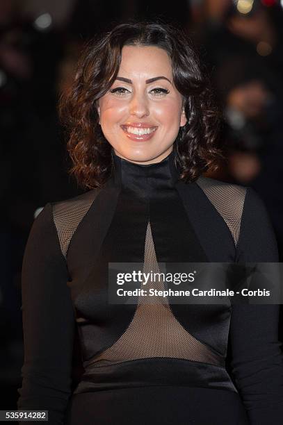 Singer Maude attends the 15th NRJ Music Awards at Palais des Festivals, in Cannes.