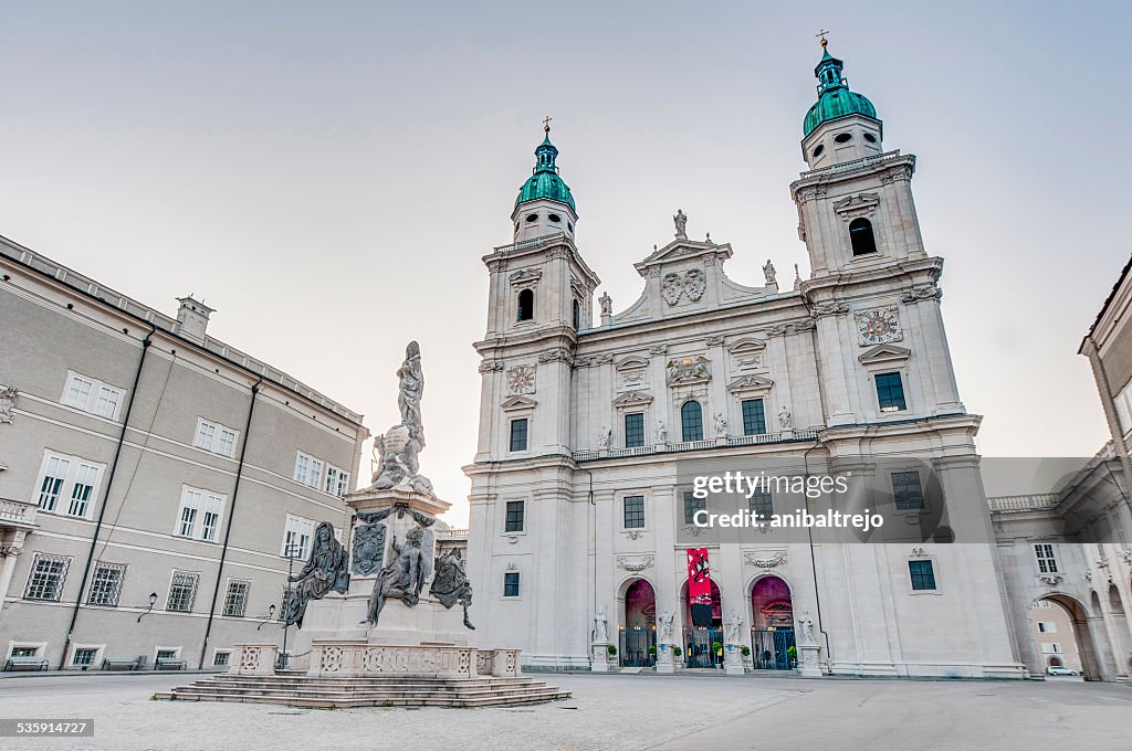 Cathedral square (Domplatz) located at Salzburg, Austria