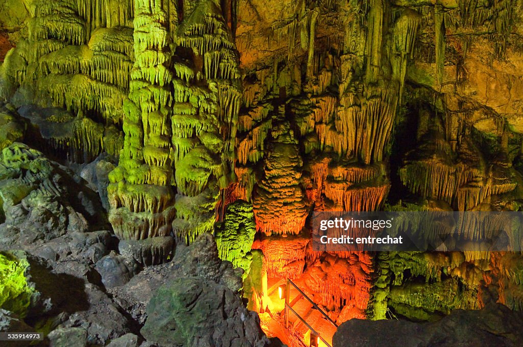 Impressive Psychro Cave on the Crete island.Greece.