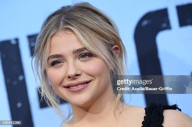 Actress Chloe Grace Moretz arrives at the premiere of Universal Pictures' 'Neighbors 2: Sorority Rising' on May 16, 2016 in Westwood, California.