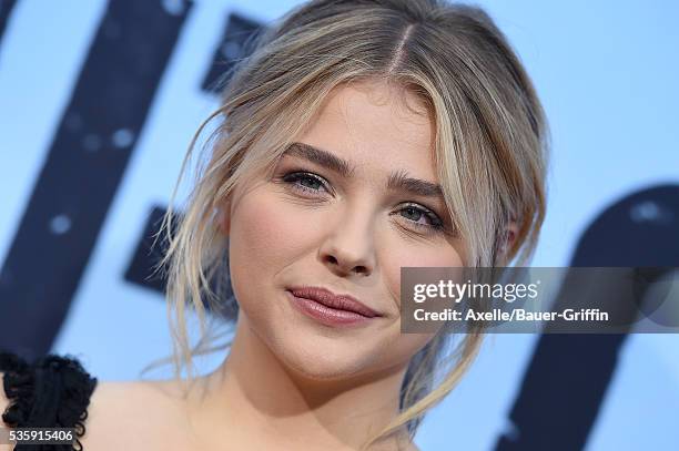 Actress Chloe Grace Moretz arrives at the premiere of Universal Pictures' 'Neighbors 2: Sorority Rising' on May 16, 2016 in Westwood, California.