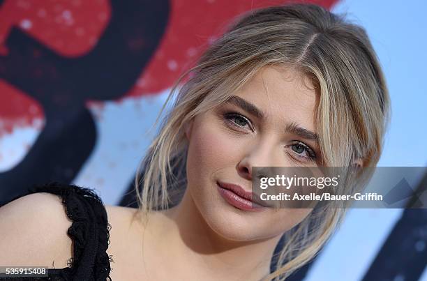 Actress Chloe Grace Moretz arrives at the premiere of Universal Pictures' 'Neighbors 2: Sorority Rising' on May 16, 2016 in Westwood, California.