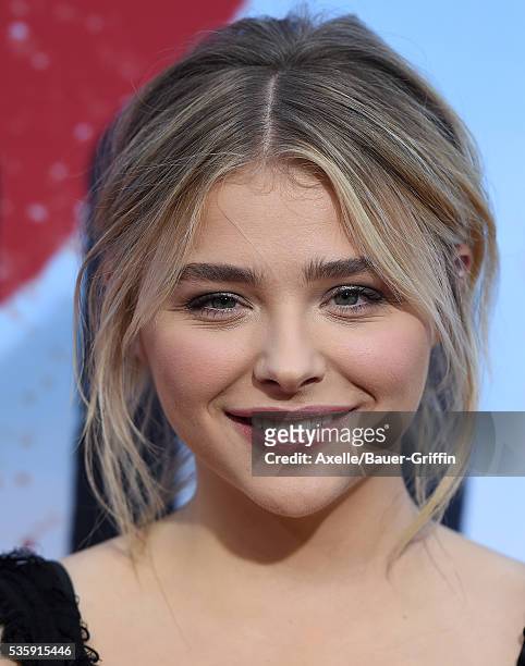 Actress Chloe Grace Moretz arrives at the premiere of Universal Pictures' 'Neighbors 2: Sorority Rising' on May 16, 2016 in Westwood, California.