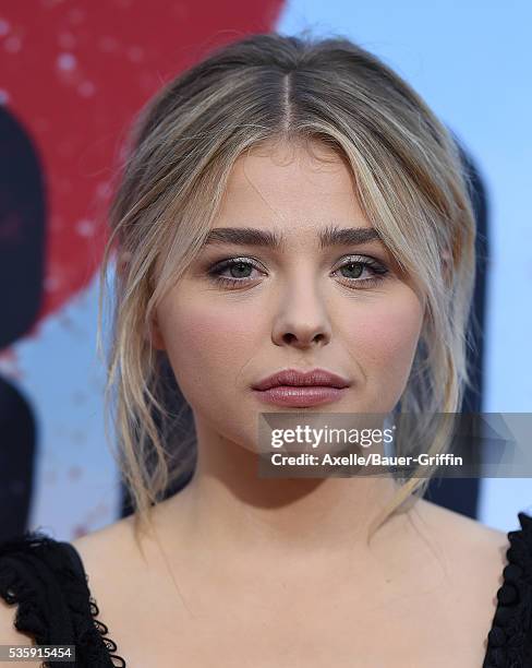 Actress Chloe Grace Moretz arrives at the premiere of Universal Pictures' 'Neighbors 2: Sorority Rising' on May 16, 2016 in Westwood, California.