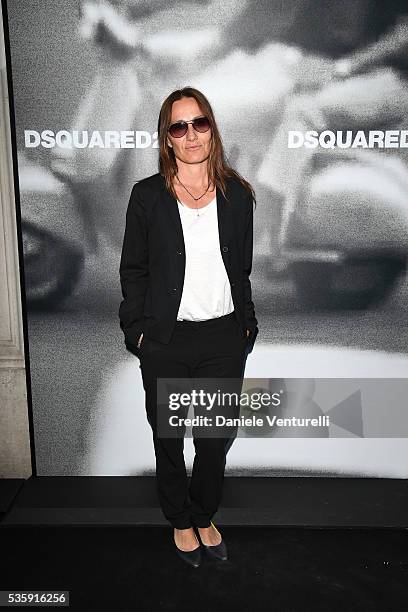 Maria Sole Tognazzi attends Dsquared2 in-store cocktail on May 30, 2016 in Rome, Italy.