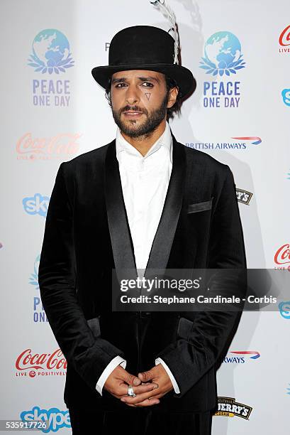 Maxime Nucci attends the Peace One Day Celebration 2010 held at the Zenith in Paris.