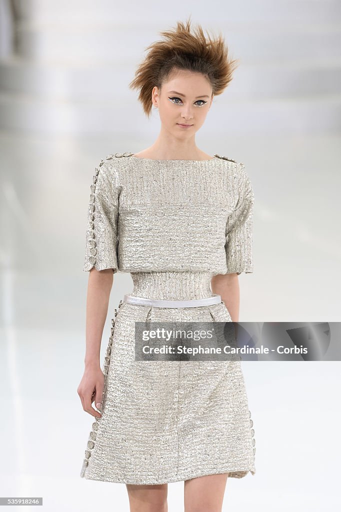 France - Chanel : Runway - Paris Fashion Week - Haute Couture S/S 2014