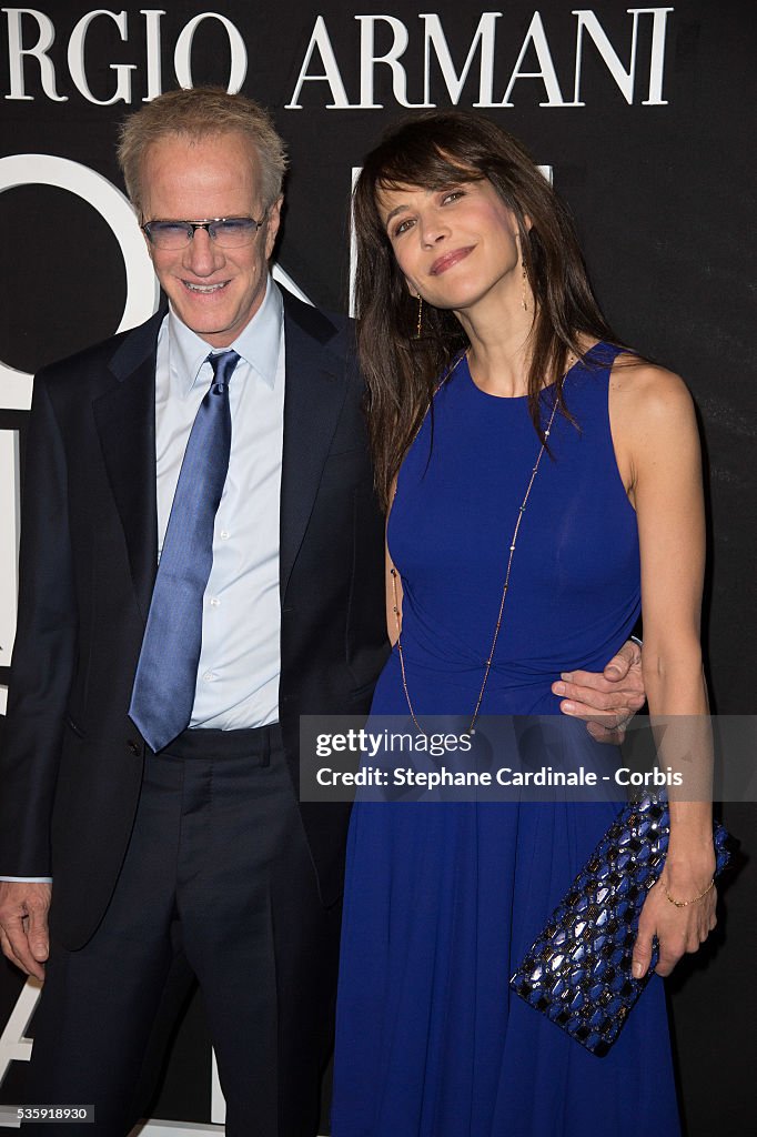 France - Giorgio Armani Prive : Front Row - Paris Fashion Week - Haute Couture S/S 2014