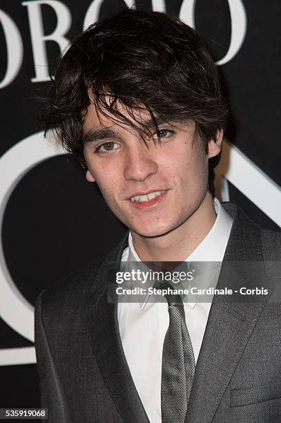 Alain-Fabien Delon attends the Giorgio Armani Prive show as part of Paris Fashion Week Haute Couture Spring/Summer 2014, at Palais de tokyo in Paris.