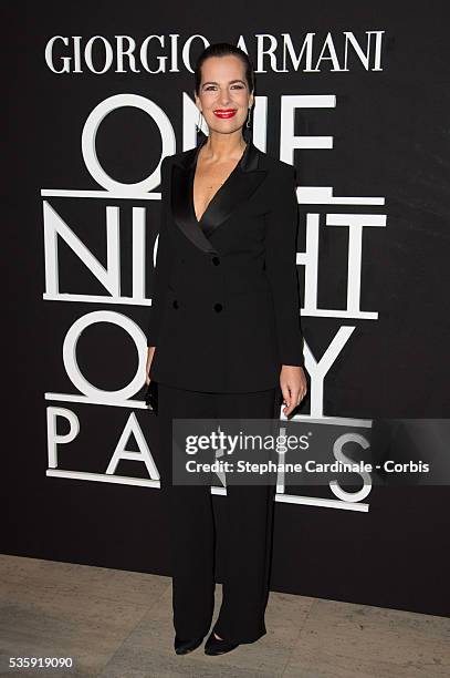 Roberta Armani attends the Giorgio Armani Prive show as part of Paris Fashion Week Haute Couture Spring/Summer 2014, at Palais de tokyo in Paris.