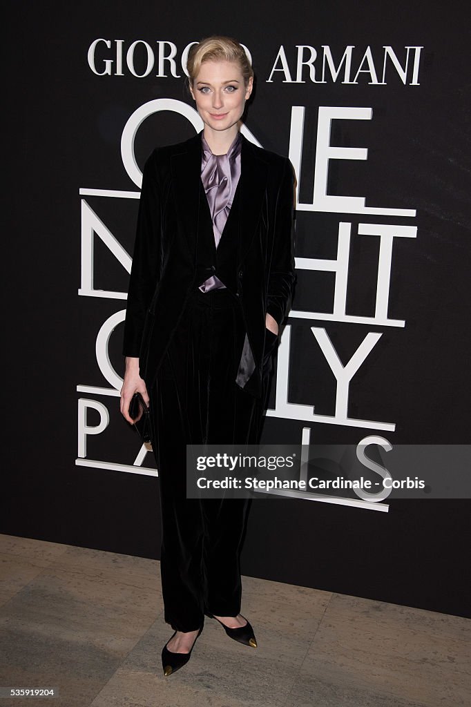 France - Giorgio Armani Prive : Front Row - Paris Fashion Week - Haute Couture S/S 2014