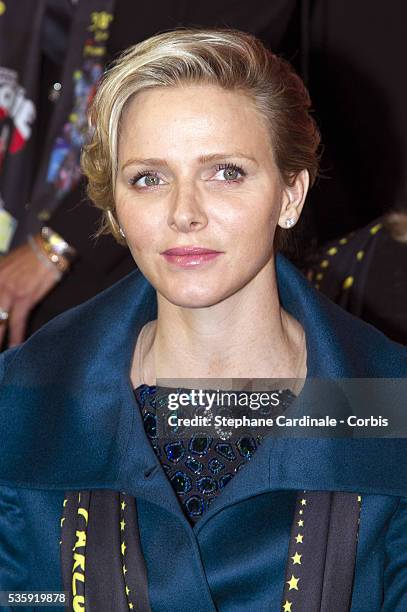 Princess Charlene of Monaco attends the 38th International Circus Festival on January 21, 2014 in Monte-Carlo, Monaco.