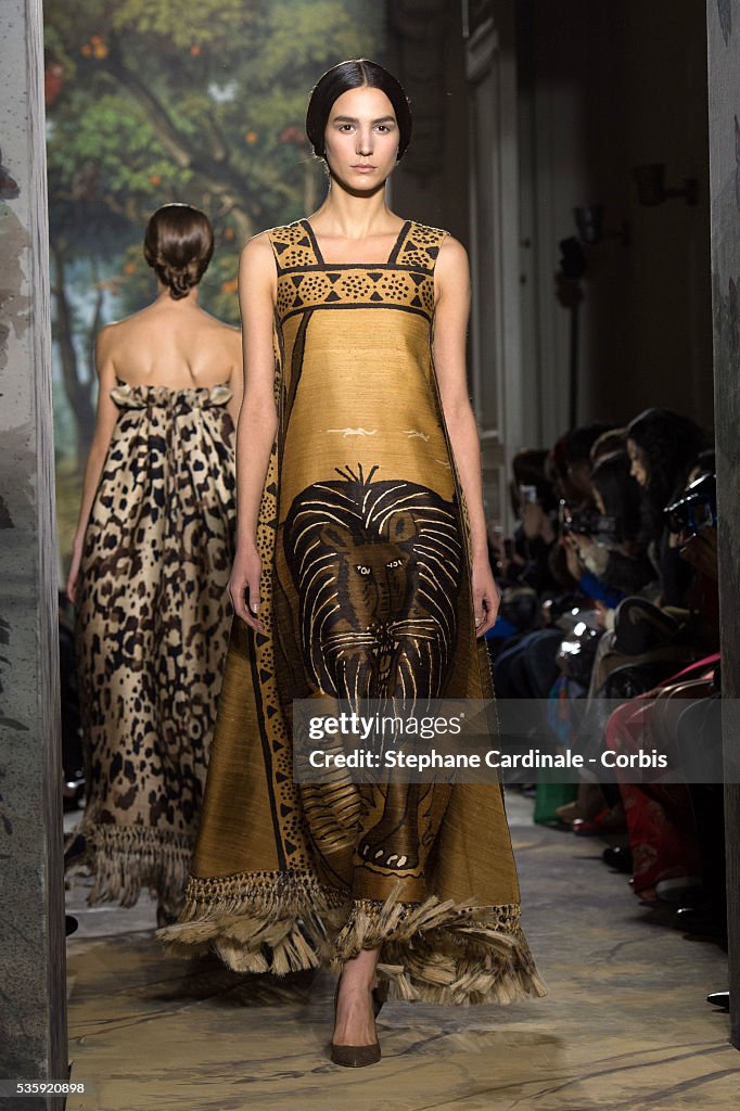 France - Valentino - Paris Fashion Week - Haute Couture S/S 2014