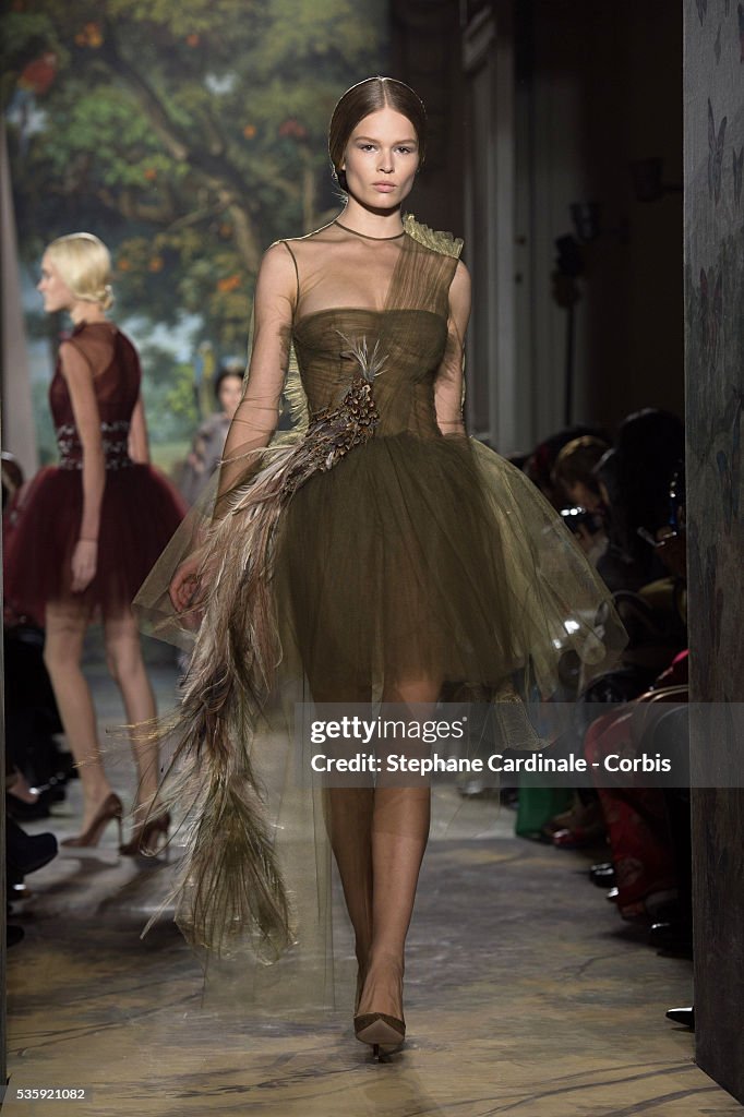 France - Valentino - Paris Fashion Week - Haute Couture S/S 2014