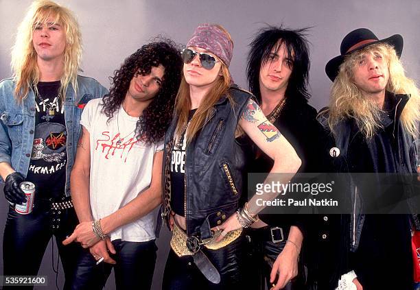 Guns And Roses at the UIC Pavillion in Chicago, Illinois, August 21, 1987 .