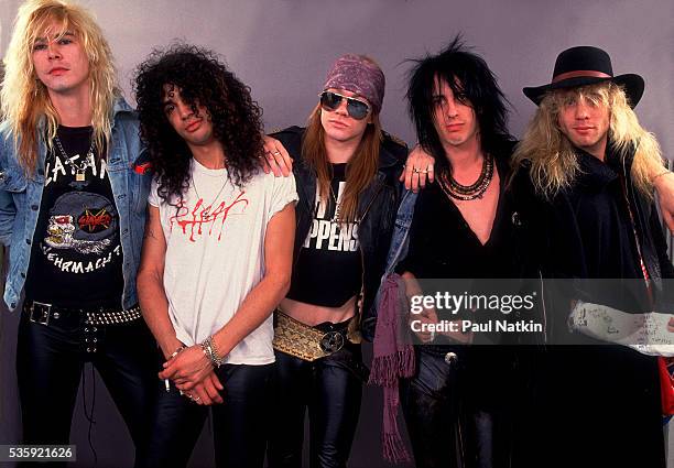 Guns And Roses at the UIC Pavillion in Chicago, Illinois, August 21, 1987 .