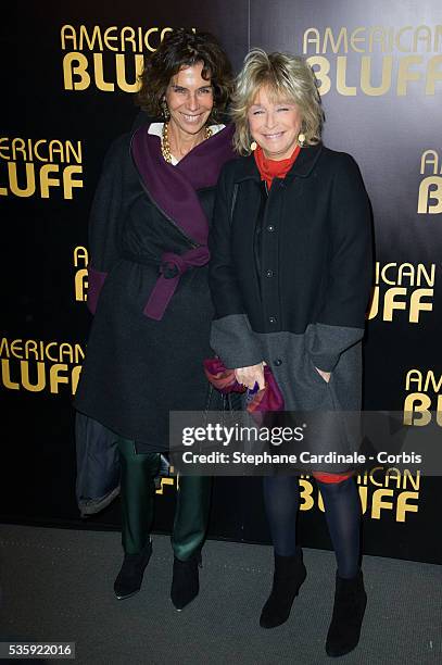 Christine Orban and Danielle Thompson attend the 'American Bluff' Paris Premiere at Cinema UGC Normandie, in Paris.