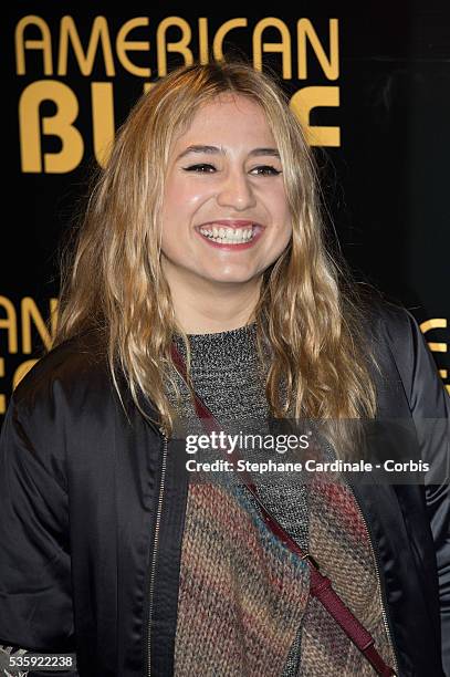 Izia Higelin attends the 'American Bluff' Paris Premiere at Cinema UGC Normandie, in Paris.