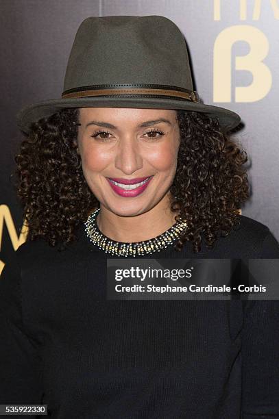 Amelle Chahbi attends the 'American Bluff' Paris Premiere at Cinema UGC Normandie, in Paris.