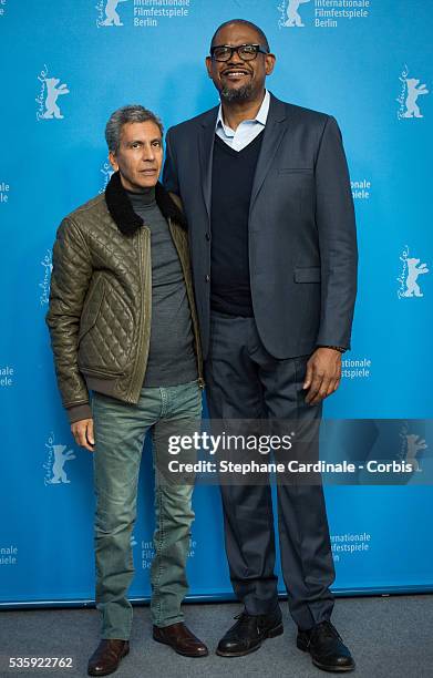 Director Rachid Bouchareb and Actor Forest Whitaker attend the 'Two Men in Town' photocall during the 64th Berlinale International Film Festival at...