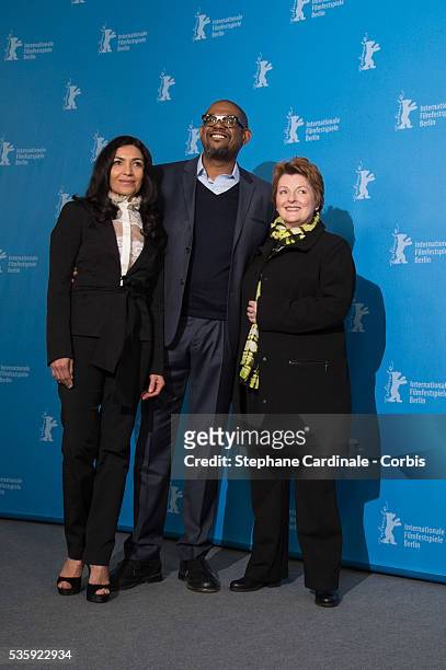 Dolores Heredia, Forest Whitaker and Brenda Blethyn attend the 'Two Men in Town' photocall during the 64th Berlinale International Film Festival at...