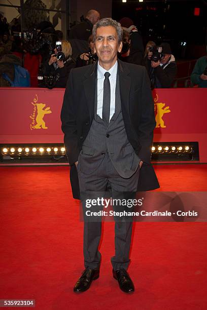 Rachid Bouchareb attends the 'Two Men in Town' premiere during the 64th Berlinale International Film Festival at the Grand Hyatt, in Berlin, Germany.