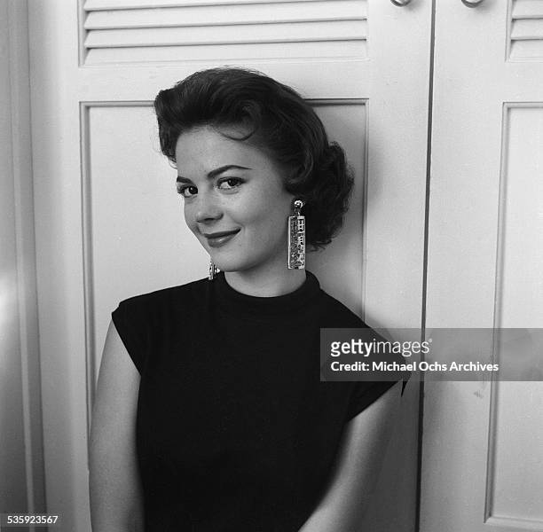 Actress Natalie Wood poses for a portrait at home in Los Angeles,CA.