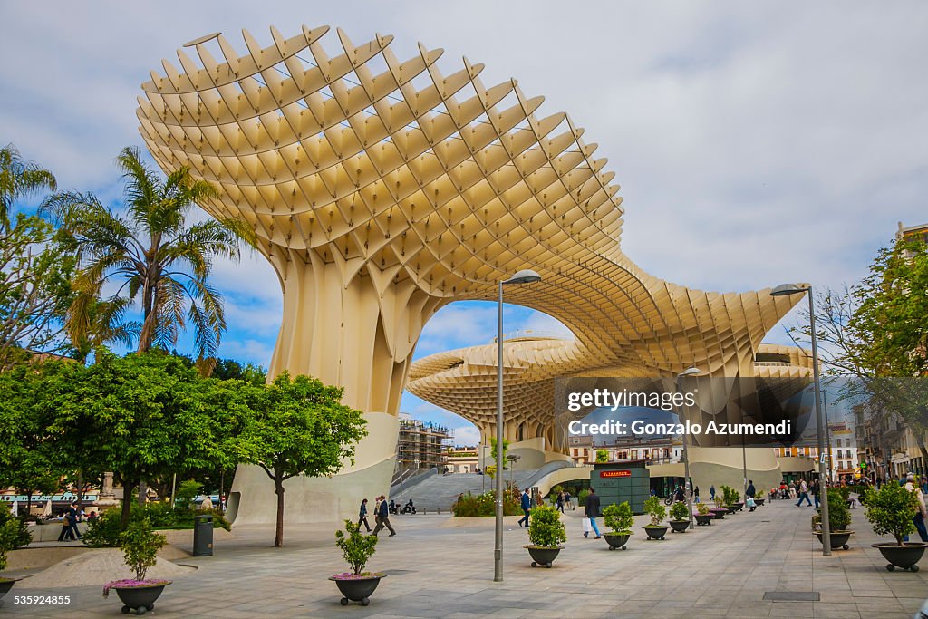 Metropol Parasol (by architect Jurgen Mayer H) in Seville in Andalusia.