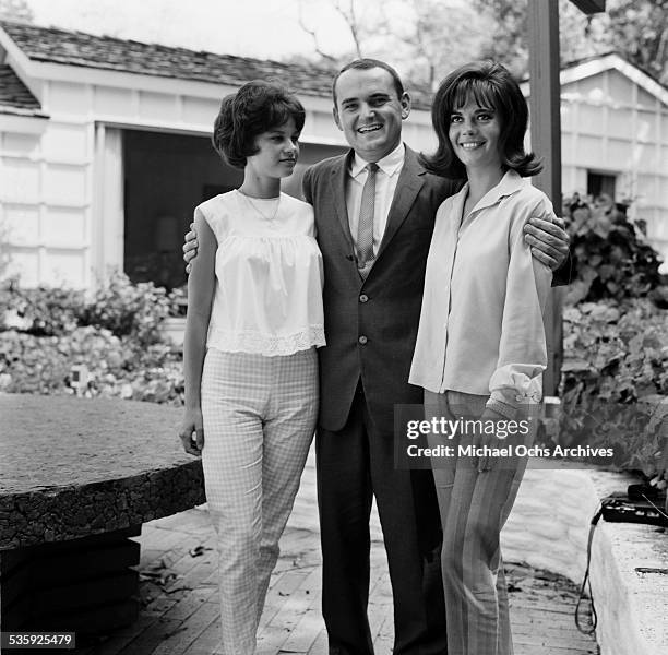 Actress Natalie Wood and sister Lana Wood pose for a portrait in Los Angeles,CA.