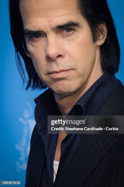 Actor and singer Nick Cave attends the '20.000 Days on Earth' photocall during 64th Berlinale International Film Festival at Grand Hyatt Hotel, in...