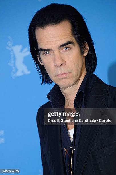 Actor and singer Nick Cave attends the '20.000 Days on Earth' photocall during 64th Berlinale International Film Festival at Grand Hyatt Hotel, in...