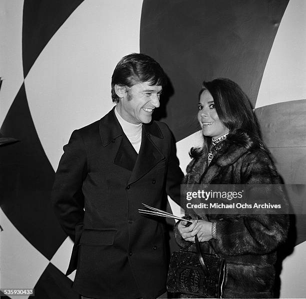 Actress Natalie Wood and actor Roddy McDowall at Premiere Party for "The President's Analyst" hosted by James Coburn in Los Angeles,CA.