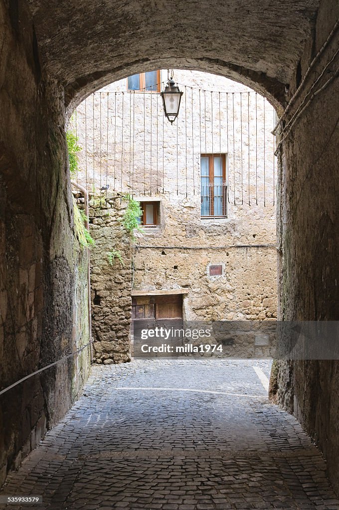 Alleyway. Calcata. Lazio. Italy.